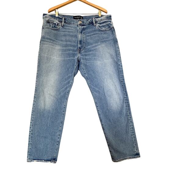 Abercrombie & Fitch Vintage Stretch 90s Straight Jeans Mens 40x30 Blue - Picture 1 of 9